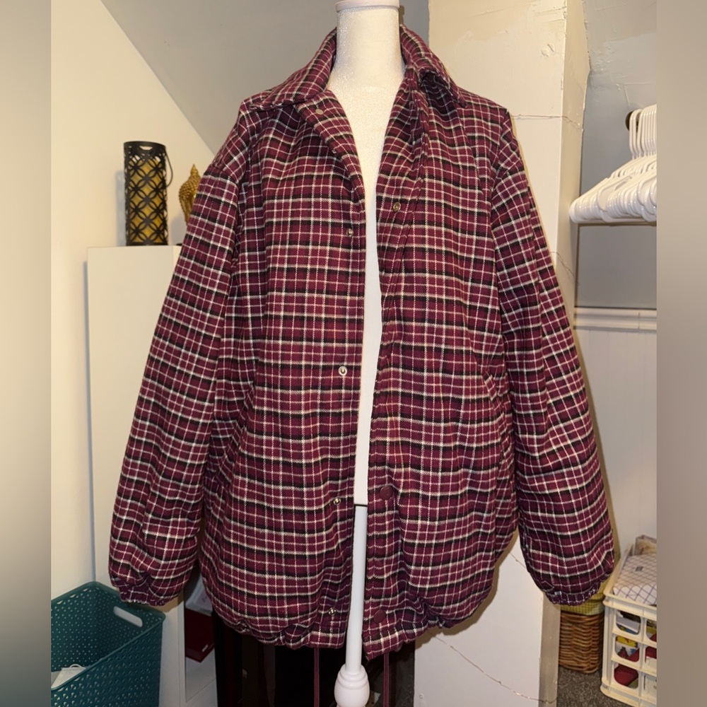 Aritzia TNA Coaches Plaid Jacket